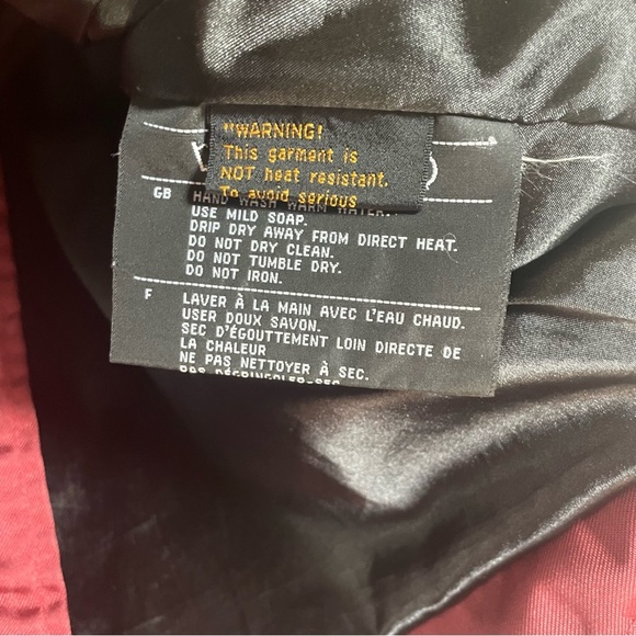 Women's HARLEY DAVIDSON MOTORCYCLES Riding Nylon Jacket - Large Burgundy - Picture 7 of 12